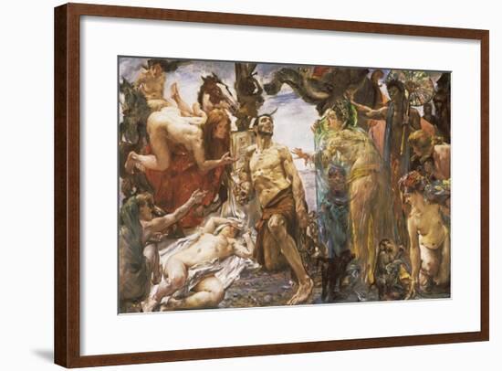 The Temptation of St Anthony after Gustave Flaubert-Lovis Corinth-Framed Giclee Print