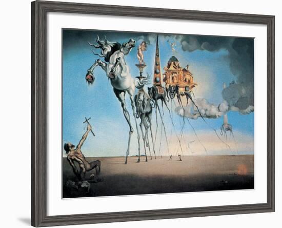 The Temptation of St. Anthony, c.1946-Salvador Dalí-Framed Art Print