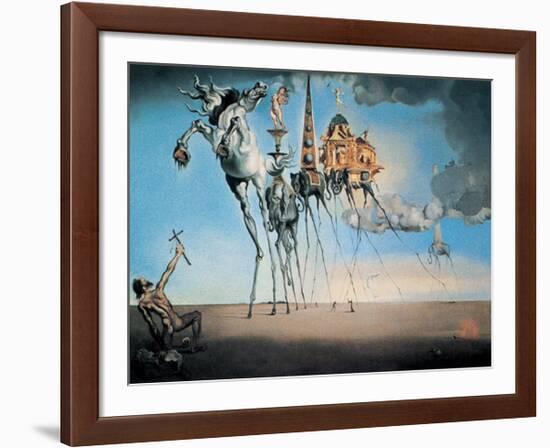 The Temptation of St. Anthony, c.1946-Salvador Dalí-Framed Art Print