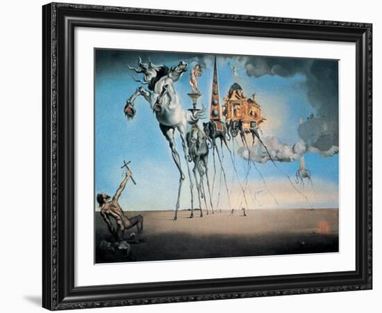 The Temptation of St. Anthony, c.1946-Salvador Dalí-Framed Art Print