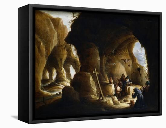 The Temptation of St Anthony, C1649-1670-Abraham Teniers-Framed Premier Image Canvas