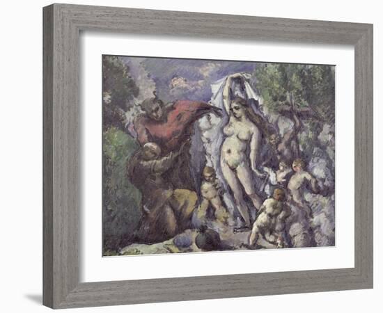 The Temptation of St. Anthony, circa 1875-Paul Cézanne-Framed Giclee Print