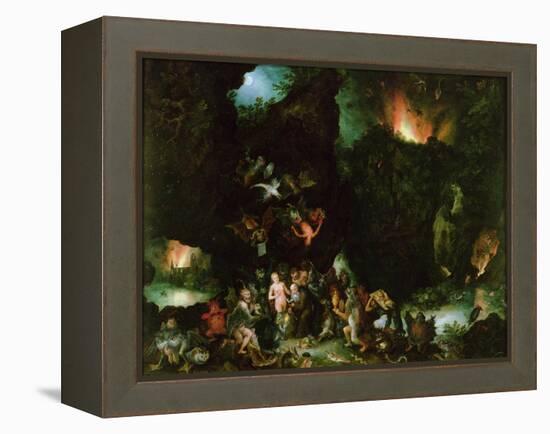 The Temptation of St. Anthony - Hell, 1594-Jan Brueghel the Elder-Framed Premier Image Canvas