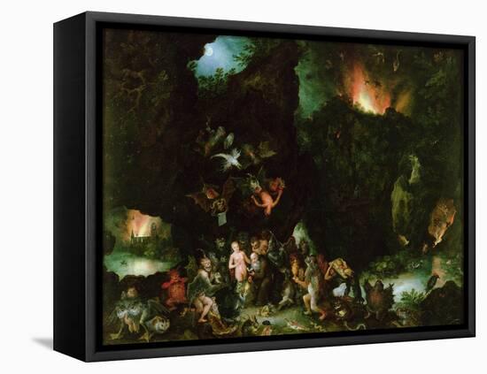 The Temptation of St. Anthony - Hell, 1594-Jan Brueghel the Elder-Framed Premier Image Canvas