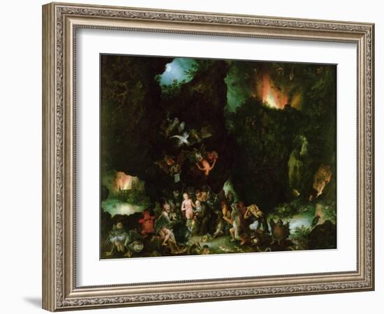 The Temptation of St. Anthony - Hell, 1594-Jan Brueghel the Elder-Framed Giclee Print