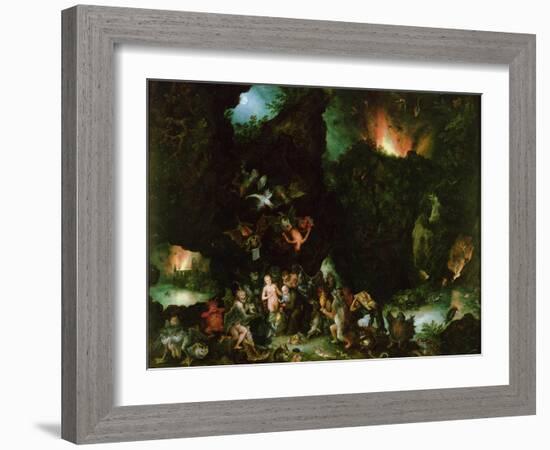 The Temptation of St. Anthony - Hell, 1594-Jan Brueghel the Elder-Framed Giclee Print