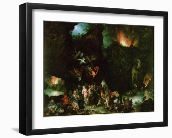 The Temptation of St. Anthony - Hell, 1594-Jan Brueghel the Elder-Framed Giclee Print