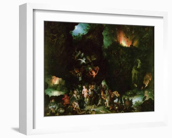 The Temptation of St. Anthony - Hell, 1594-Jan Brueghel the Elder-Framed Giclee Print