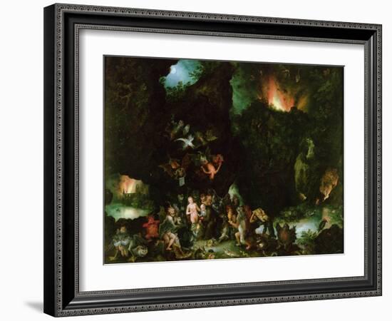 The Temptation of St. Anthony - Hell, 1594-Jan Brueghel the Elder-Framed Giclee Print