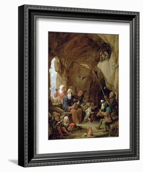 The Temptation of St. Anthony in a Rocky Cavern-David Teniers the Younger-Framed Giclee Print