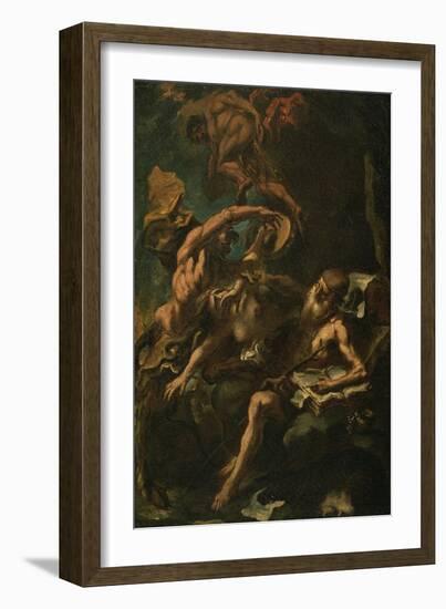 The Temptation of St. Anthony (Oil on Canvas)-Sebastiano Ricci-Framed Giclee Print