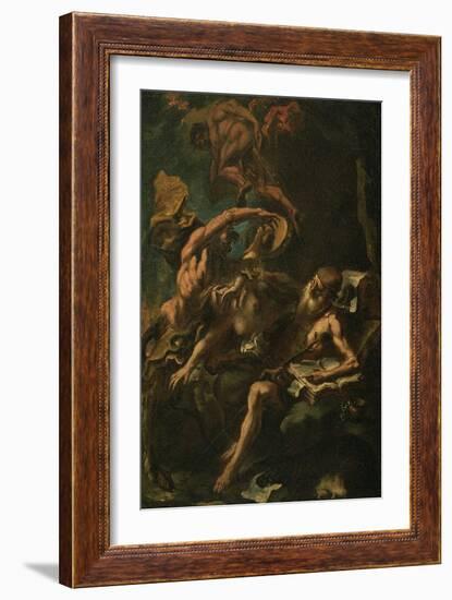 The Temptation of St. Anthony (Oil on Canvas)-Sebastiano Ricci-Framed Giclee Print