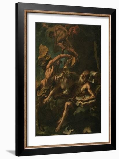 The Temptation of St. Anthony (Oil on Canvas)-Sebastiano Ricci-Framed Giclee Print