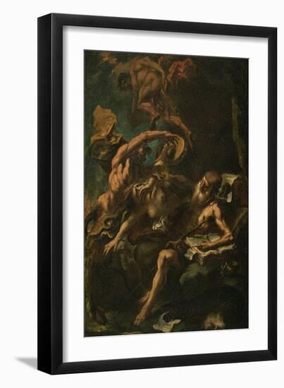 The Temptation of St. Anthony (Oil on Canvas)-Sebastiano Ricci-Framed Giclee Print