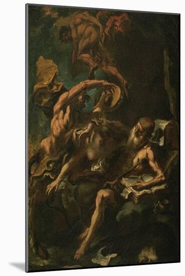 The Temptation of St. Anthony (Oil on Canvas)-Sebastiano Ricci-Mounted Giclee Print