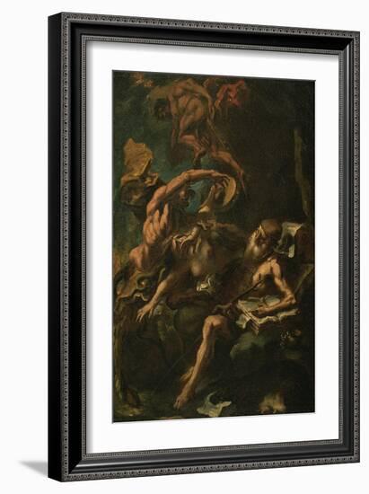 The Temptation of St. Anthony (Oil on Canvas)-Sebastiano Ricci-Framed Giclee Print