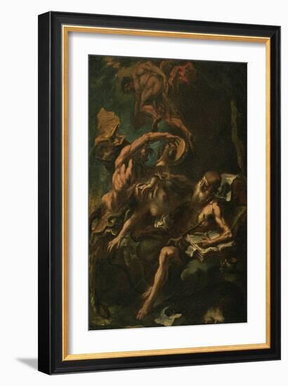 The Temptation of St. Anthony (Oil on Canvas)-Sebastiano Ricci-Framed Giclee Print