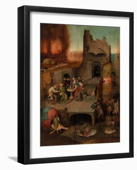 The Temptation of St. Anthony (Oil on Panel)-Hieronymus Bosch-Framed Giclee Print