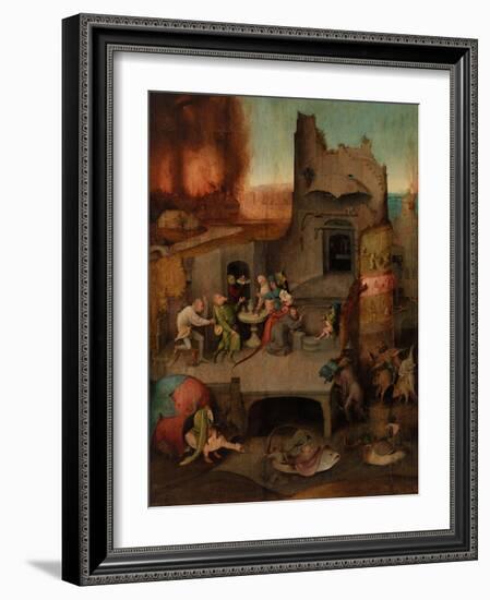 The Temptation of St. Anthony (Oil on Panel)-Hieronymus Bosch-Framed Giclee Print