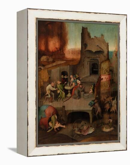 The Temptation of St. Anthony (Oil on Panel)-Hieronymus Bosch-Framed Premier Image Canvas