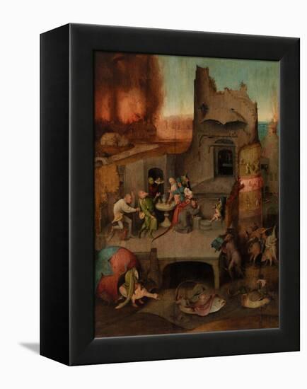 The Temptation of St. Anthony (Oil on Panel)-Hieronymus Bosch-Framed Premier Image Canvas