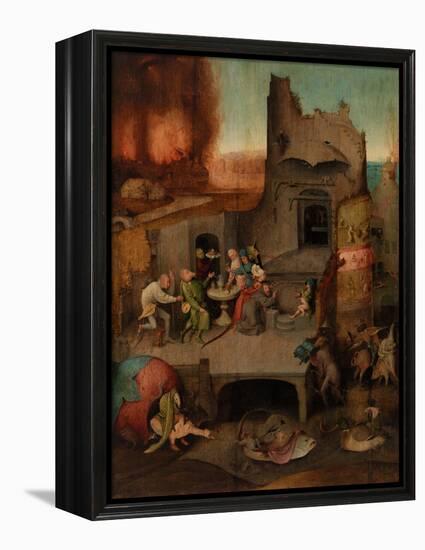 The Temptation of St. Anthony (Oil on Panel)-Hieronymus Bosch-Framed Premier Image Canvas