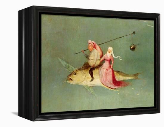 The Temptation of St. Anthony, Right Hand Panel, Detail of a Couple Riding a Fish-Hieronymus Bosch-Framed Premier Image Canvas