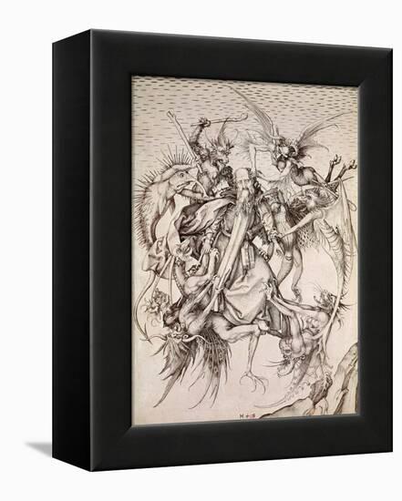 The Temptation of St. Anthony-Martin Schongauer-Framed Premier Image Canvas