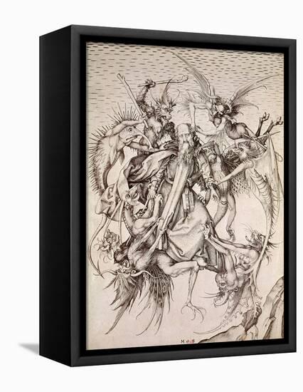 The Temptation of St. Anthony-Martin Schongauer-Framed Premier Image Canvas