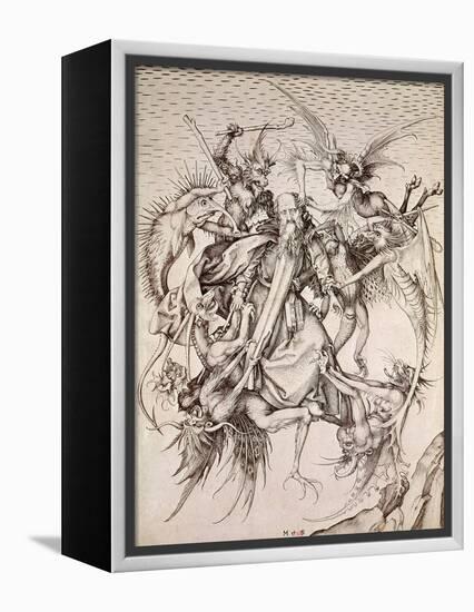 The Temptation of St. Anthony-Martin Schongauer-Framed Premier Image Canvas