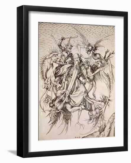 The Temptation of St. Anthony-Martin Schongauer-Framed Giclee Print