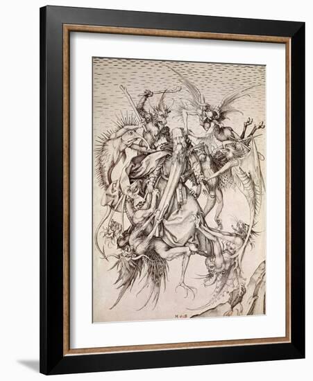 The Temptation of St. Anthony-Martin Schongauer-Framed Giclee Print