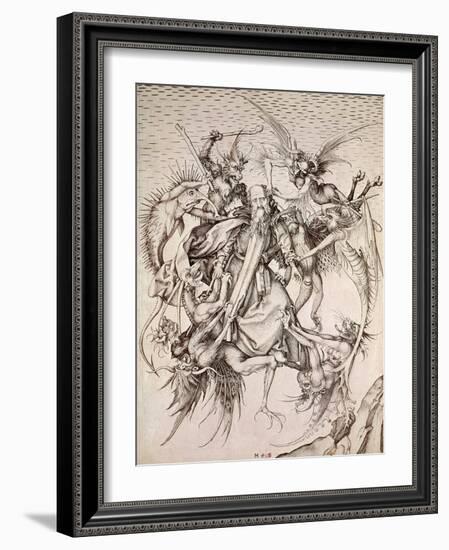 The Temptation of St. Anthony-Martin Schongauer-Framed Giclee Print