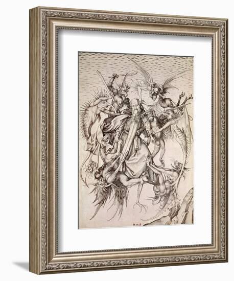 The Temptation of St. Anthony-Martin Schongauer-Framed Giclee Print