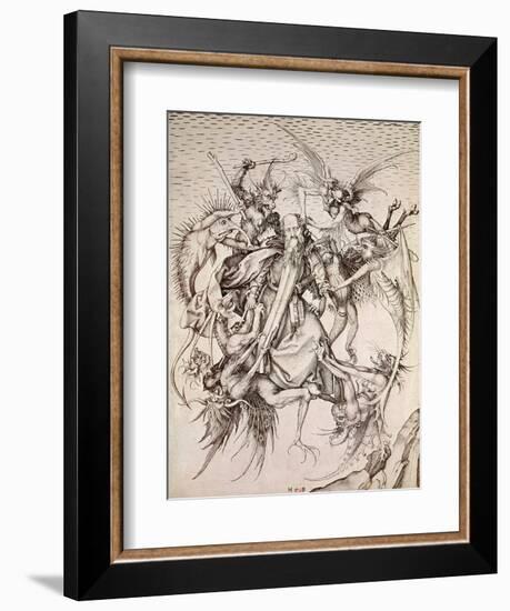 The Temptation of St. Anthony-Martin Schongauer-Framed Giclee Print