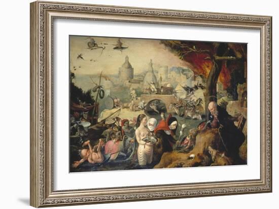 The Temptation of St. Anthony-Pieter Huys-Framed Giclee Print