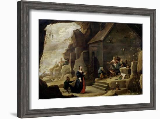 The Temptation of St. Anthony-David Teniers the Younger-Framed Giclee Print