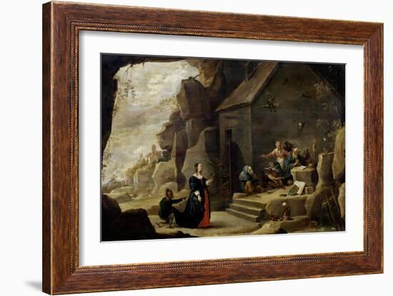 The Temptation of St. Anthony-David Teniers the Younger-Framed Giclee Print