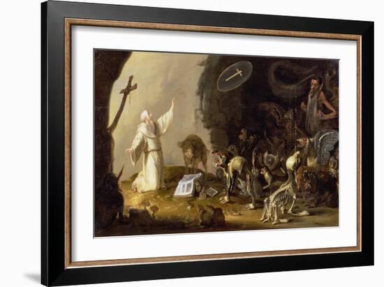 The Temptation of St. Anthony-Cornelis Saftleven-Framed Giclee Print