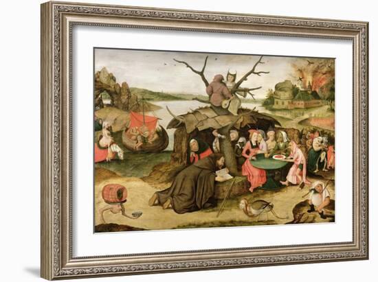 The Temptation of St Anthony-Pieter Brueghel the Younger-Framed Giclee Print