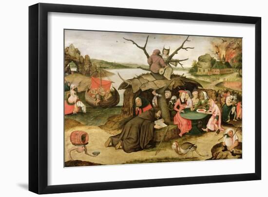 The Temptation of St Anthony-Pieter Brueghel the Younger-Framed Giclee Print