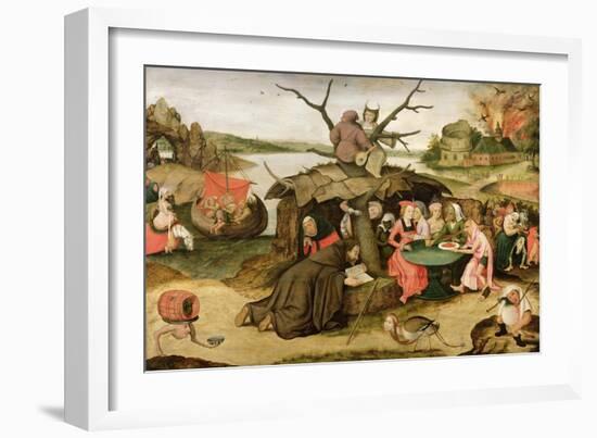 The Temptation of St Anthony-Pieter Brueghel the Younger-Framed Giclee Print