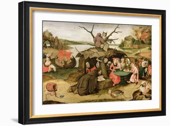 The Temptation of St Anthony-Pieter Brueghel the Younger-Framed Giclee Print