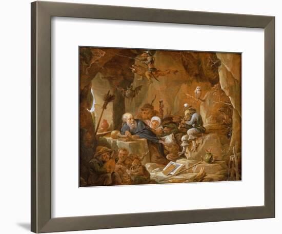 The Temptation of St. Anthony-David Teniers the Younger-Framed Giclee Print