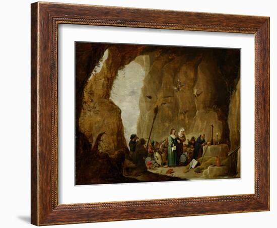 The Temptation of St. Anthony-David the Younger Teniers-Framed Giclee Print