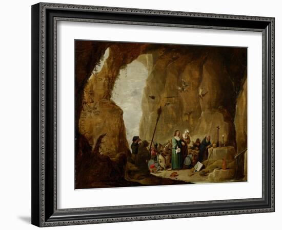 The Temptation of St. Anthony-David the Younger Teniers-Framed Giclee Print