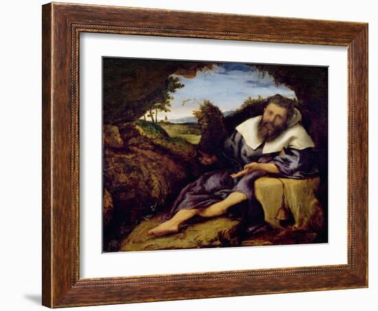 The Temptation of St. Anthony-Lorenzo Lotto-Framed Giclee Print