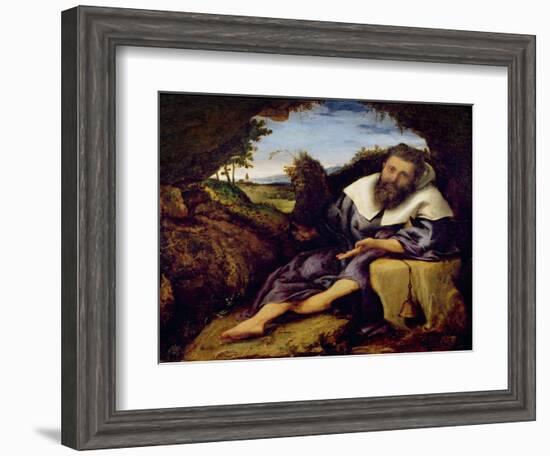 The Temptation of St. Anthony-Lorenzo Lotto-Framed Giclee Print