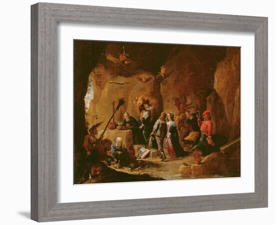 The Temptation of St. Anthony-David the Younger Teniers-Framed Giclee Print