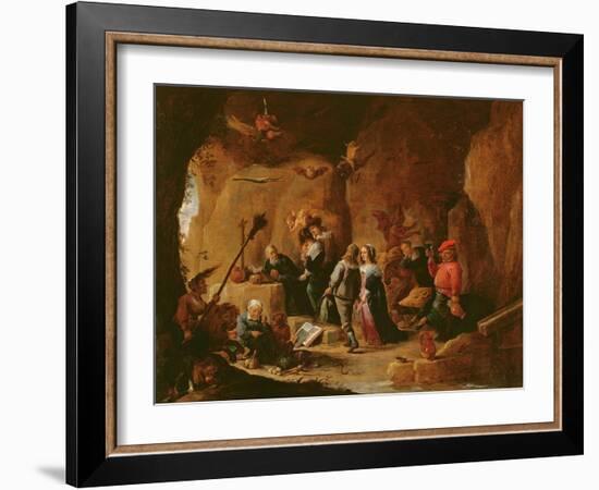 The Temptation of St. Anthony-David the Younger Teniers-Framed Giclee Print